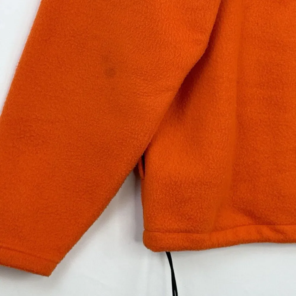 Old Navy Vintage Y2K Fleece Quarter Zip Orange Unisex Size L